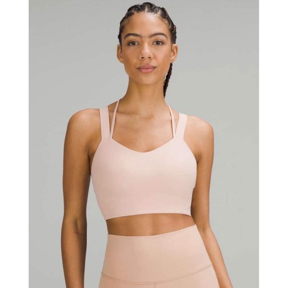 Lululemon Like a Cloud Longline Bra *Light Support,‎ D/DD Cup Misty Shell 4 Gym